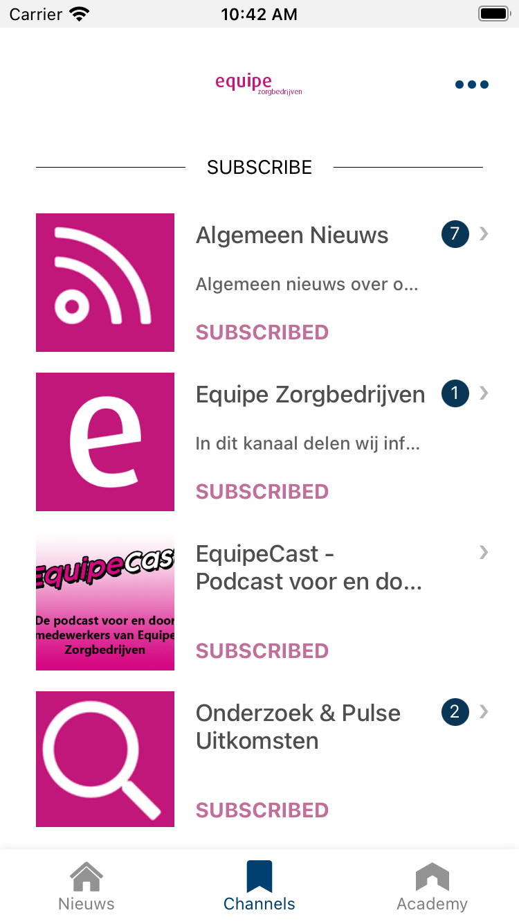 Equipe App Screenshot 3